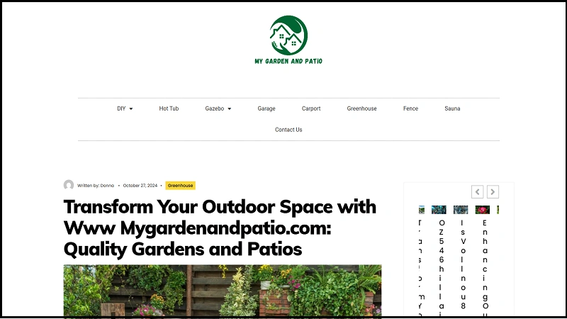 mygardenandpatio.com user experience